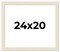 24x20 Wide Barnwood Picture Frame with UV-Resistant Acrylic & Acid Free Backing, Available in 6 Paint Finishes - Grey, Brown, White, and Black
